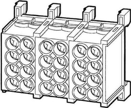 Kleinhuis Hauptleitungsabzweigklemme 2x25qmm,fingersicher HLAC25-12 von HKL