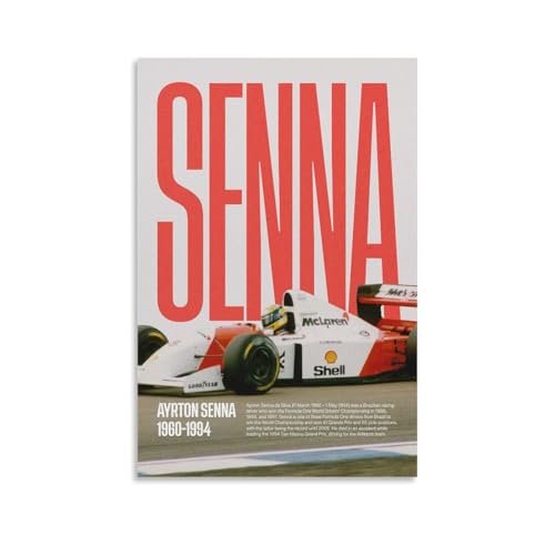 HKLOPUY Ayrton Senna F1 Racer-Poster, moderne Schlafzimmer-Dekoration, 20 x 30 cm HKLOPUY Ayrton Senna F1 Racer-Poster, moderne Schlafzimmer-Dekoration, 20 x 30 cm von HKLOPUY