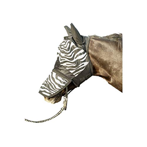 HKM Zebra Fliegenschutz weiß/schwarz One Size, pony von HKM