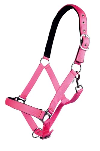 HKM 27858045.0651 Halfter -Stars Softice-, weich unterlegt Warmblut, Neon pink von HKM