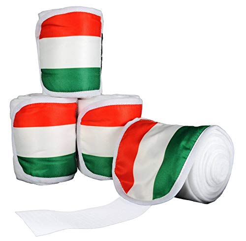 HKM 567295 Polarfleecebandagen Flags, 4-er Set, L von HKM