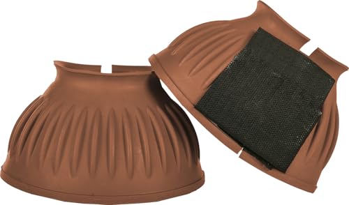 HKM 8605 Springglocken Atlanta, Gummispringglocken Gummi Hufglocken, Dunkelbraun, XL von HKM
