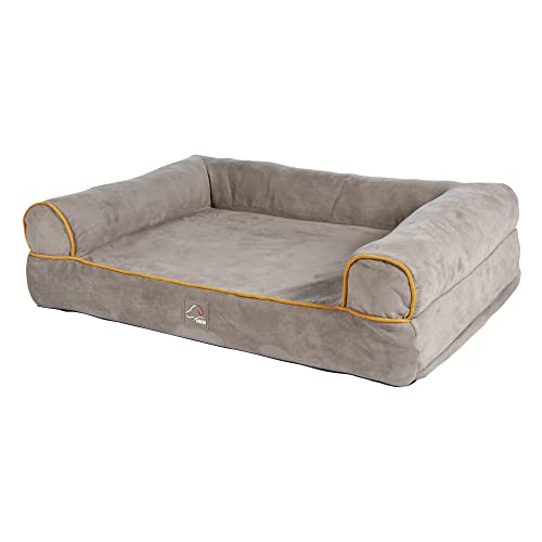 HKM ANAM Cara Hundesofa Taupe/Goldgelb S von HKM