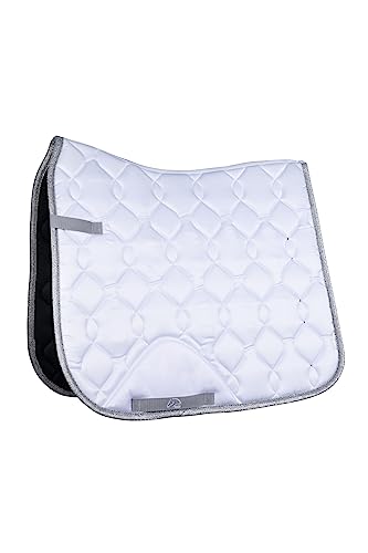 HKM Dressage Competition Schabracke Weiß/Silber One Size von HKM