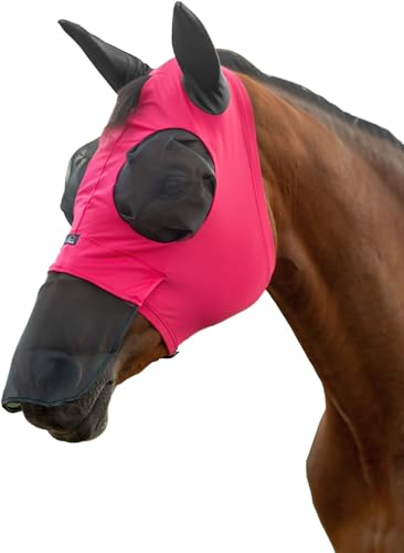 HKM Elastic Fliegenschutzmaske mit Nüsternschutz, Magenta, XXS HKM Elastic Fliegenschutzmaske mit Nüsternschutz, Magenta, XXS von HKM