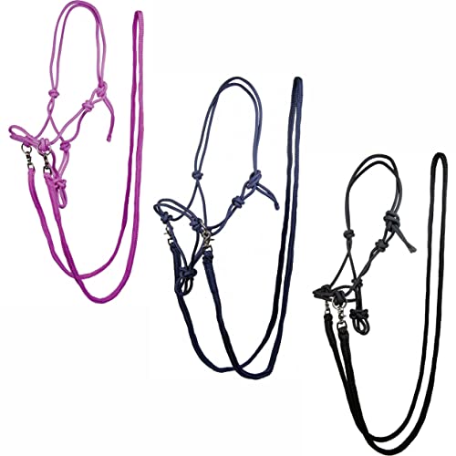 HKM Knotenhalfter mit Zügel Pferdehalfter Schwarz Vollblut HKM Knotenhalfter mit Zügel Pferdehalfter Schwarz Vollblut von HKM