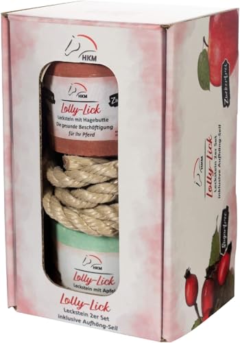 HKM Lolly Lick Leckstein 2er Set inkl. Aufhäng Seil, Hagebutte/Apfel, One Size HKM Lolly Lick Leckstein 2er Set inkl. Aufhäng Seil, Hagebutte/Apfel, One Size von HKM