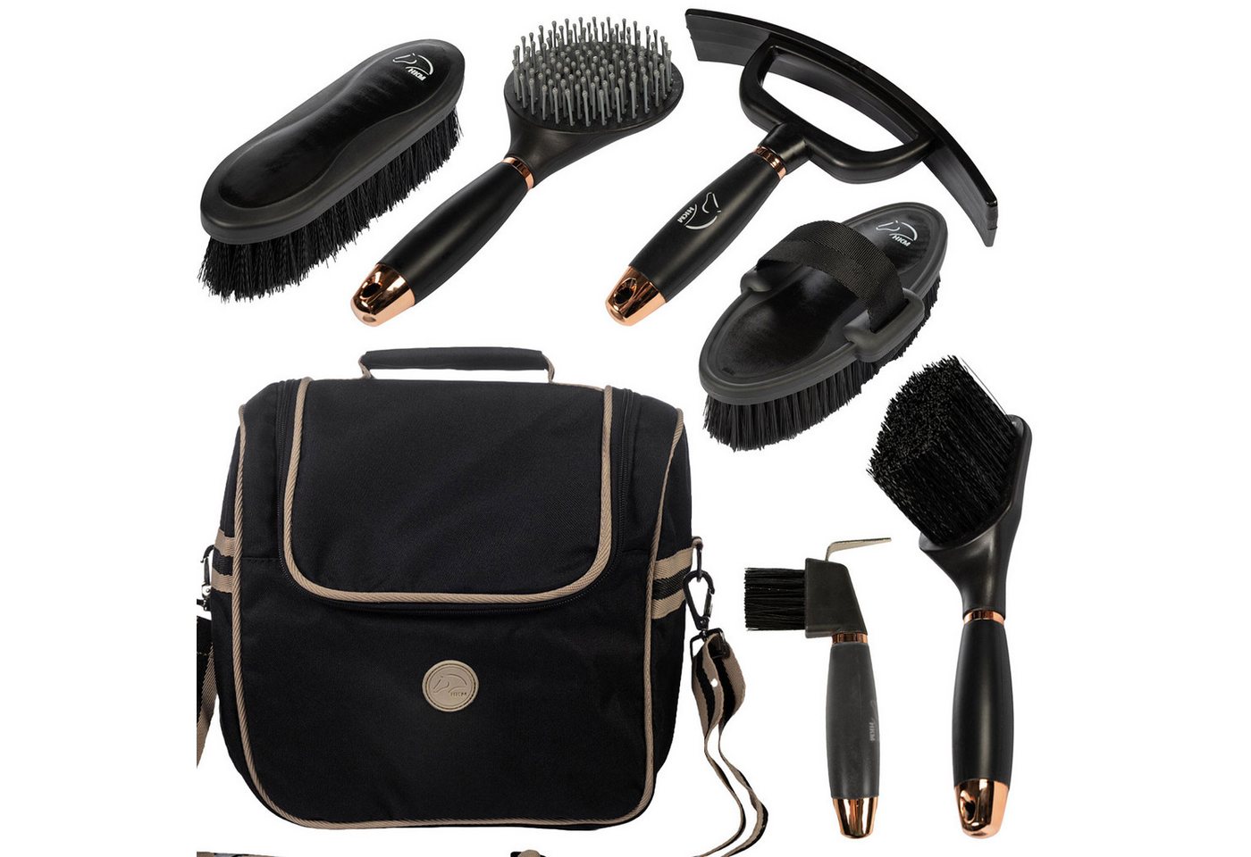 HKM Pferdebürste Pferdepflege-Set Putzset Nero HKM Pferdebürste Pferdepflege-Set Putzset Nero von HKM