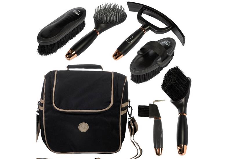 HKM Pferdebürste Pferdepflege-Set Putzset Nero von HKM