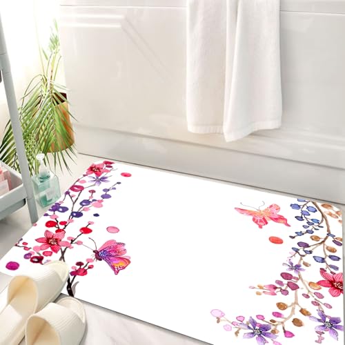 HKPOEQ Badematte Weiche Badteppich rutschfest Badzimmermatte Teppich Badezimmerteppich Duschmatte & Schlafzimmer,Aquarellblumen Hintergrund für schönen Design-Vektor,50x80 cm HKPOEQ Badematte Weiche Badteppich rutschfest Badzimmermatte Teppich Badezimmerteppich Duschmatte & Schlafzimmer,Aquarellblumen Hintergrund für schönen Design-Vektor,50x80 cm von HKPOEQ