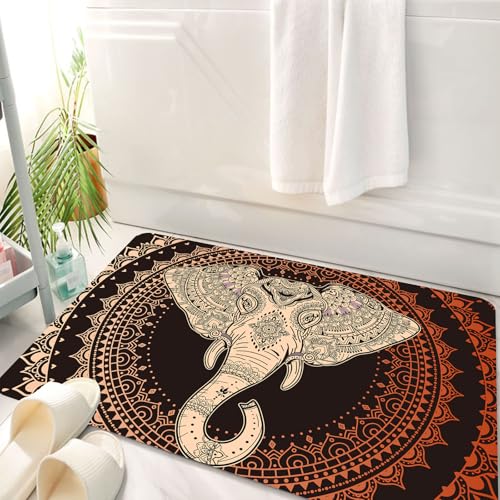 HKPOEQ Badematte Weiche Badteppich rutschfest Badzimmermatte Teppich Badezimmerteppich Duschmatte & Schlafzimmer,Ethnischer, orientalischer Kopf im Mandala-Kreis mit Linien im Folk-Totem-des,50x80 cm HKPOEQ Badematte Weiche Badteppich rutschfest Badzimmermatte Teppich Badezimmerteppich Duschmatte & Schlafzimmer,Ethnischer, orientalischer Kopf im Mandala-Kreis mit Linien im Folk-Totem-des,50x80 cm von HKPOEQ