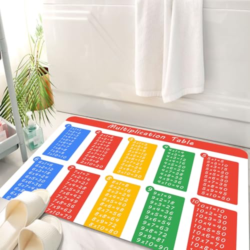 HKPOEQ Badematte Weiche Badteppich rutschfest Badzimmermatte Teppich Badezimmerteppich Duschmatte & Schlafzimmer,Grundlegendes mathematisches Werkzeug, eine umfassende Multiplikationstabelle,50x80 cm HKPOEQ Badematte Weiche Badteppich rutschfest Badzimmermatte Teppich Badezimmerteppich Duschmatte & Schlafzimmer,Grundlegendes mathematisches Werkzeug, eine umfassende Multiplikationstabelle,50x80 cm von HKPOEQ