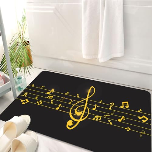 HKPOEQ Badematte Weiche Badteppich rutschfest Badzimmermatte Teppich Badezimmerteppich Duschmatte & Schlafzimmer,Musikskala-Logo-Design mit Goldkonzept. Musiknotenzeichen oder -Symbol. Musik,50x80 cm HKPOEQ Badematte Weiche Badteppich rutschfest Badzimmermatte Teppich Badezimmerteppich Duschmatte & Schlafzimmer,Musikskala-Logo-Design mit Goldkonzept. Musiknotenzeichen oder -Symbol. Musik,50x80 cm von HKPOEQ