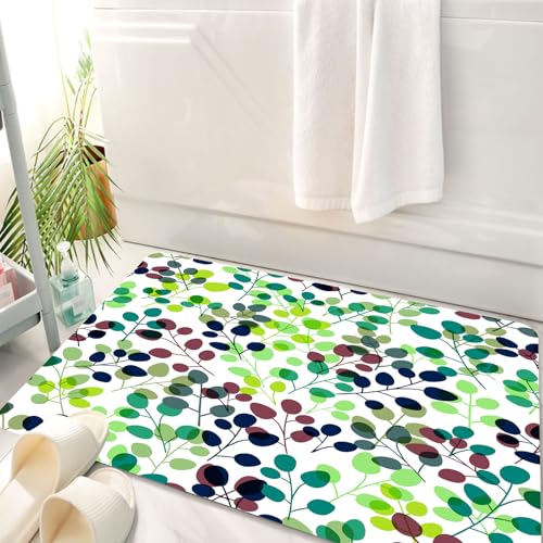HKPOEQ Badematte Weiche Badteppich rutschfest Badzimmermatte Teppich Badezimmerteppich Duschmatte & Schlafzimmer,Natur, Muster aus gemischten Blättern in verschiedenen Farbtönen Frühling Som,50x80 cm HKPOEQ Badematte Weiche Badteppich rutschfest Badzimmermatte Teppich Badezimmerteppich Duschmatte & Schlafzimmer,Natur, Muster aus gemischten Blättern in verschiedenen Farbtönen Frühling Som,50x80 cm von HKPOEQ