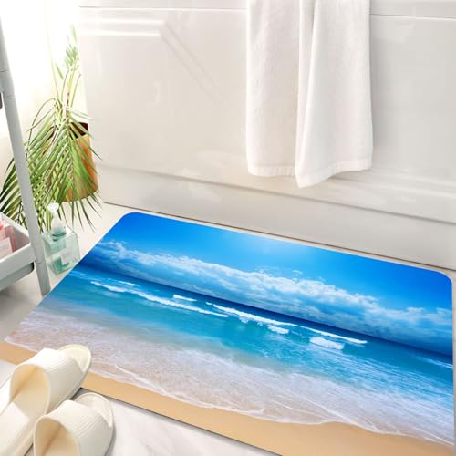 HKPOEQ Badematte Weiche Badteppich rutschfest Badzimmermatte Teppich Badezimmerteppich Duschmatte & Schlafzimmer,Strand, Strand, Meereslandschaft, Landschaft, Erstaunlich schöne Landschaft m,50x80 cm HKPOEQ Badematte Weiche Badteppich rutschfest Badzimmermatte Teppich Badezimmerteppich Duschmatte & Schlafzimmer,Strand, Strand, Meereslandschaft, Landschaft, Erstaunlich schöne Landschaft m,50x80 cm von HKPOEQ