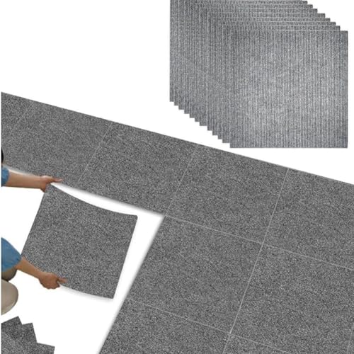 20 Stück Teppichfliesen Selbstklebend, Auslegware Teppichboden 30 x 30 cm, Teppich zum Zuschneiden, Teppichfliesen Selbstliegend, Rutschfest, Waschbaren Teppichfliesen Sind Verschleißfest 20 Stück Teppichfliesen Selbstklebend, Auslegware Teppichboden 30 x 30 cm, Teppich zum Zuschneiden, Teppichfliesen Selbstliegend, Rutschfest, Waschbaren Teppichfliesen Sind Verschleißfest von HKQBXO