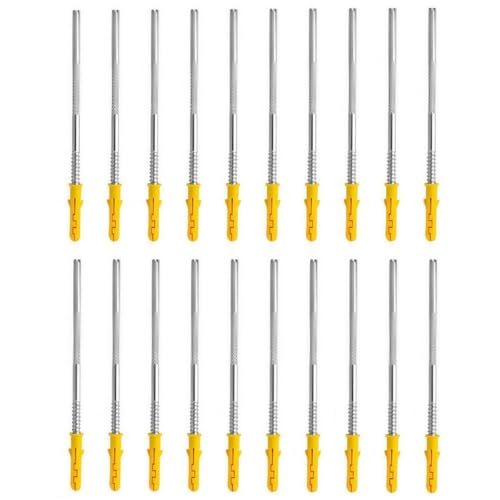 20 Stück Unsichtbare Regalhalterungen, 6x130 mm Wandhalterung für Regalbretter, Regalbodenträger, Tablarträger, Wandkonsolen, Regalbodenhalter, Einlegeboden Halter, Shelf Bracket 20 Stück Unsichtbare Regalhalterungen, 6x130 mm Wandhalterung für Regalbretter, Regalbodenträger, Tablarträger, Wandkonsolen, Regalbodenhalter, Einlegeboden Halter, Shelf Bracket von HKQBXO