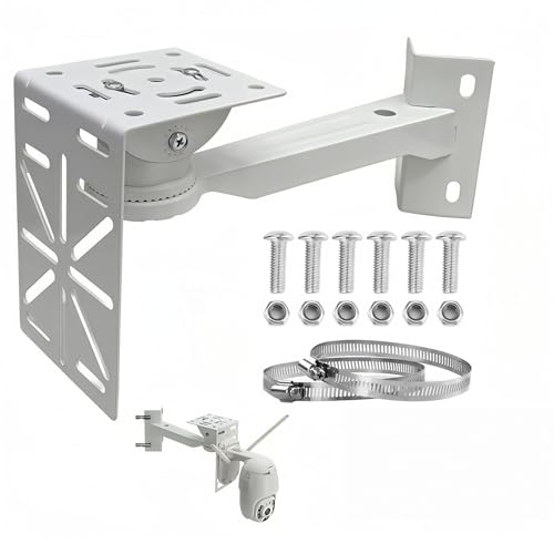 Wandhalterung für Kameras, Ring Kamera Halterung Outdoor, Eckhalterung Kamera Außen, Perfekt Geeignet für Überwachungskameras und Videoüberwachungssysteme Sowie Masthalterungen von HKQBXO