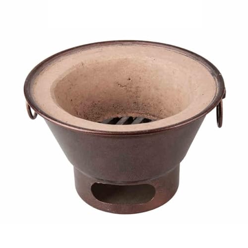 Der Tonkohleherd, Ton Grillofen Outdoor Holzkohlegrill Multicolor Mehrere Größen(Brown,Large) von HKSDKABOP
