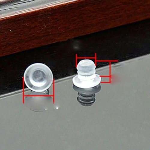 Gummistopfen T-förmige Silikonstopfen, 20 Pcs Gummi Runde Schraube Loch Stecker Tür Stoßstange Stem Stoßfänger for Glas Tisch Top(1-20pcs) von HKSDKABOP