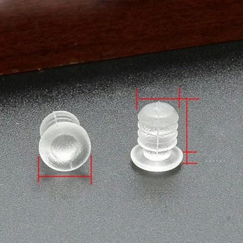 Gummistopfen T-förmige Silikonstopfen, 20 Pcs Gummi Runde Schraube Loch Stecker Tür Stoßstange Stem Stoßfänger for Glas Tisch Top(2-20pcs) von HKSDKABOP