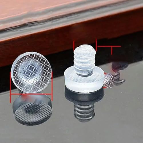 Gummistopfen T-förmige Silikonstopfen, 20 Pcs Gummi Runde Schraube Loch Stecker Tür Stoßstange Stem Stoßfänger for Glas Tisch Top(4-20pcs) von HKSDKABOP