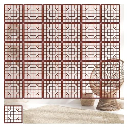 HKSDKABOP Aufhängen der Raumtrennbildschirm, DIY-Raumteiler aus Holz und Kunststoff for Aufhängen ist in natürlicher Farbe und Mehreren Größen erhältlich(29x29cm,14Pcs) von HKSDKABOP