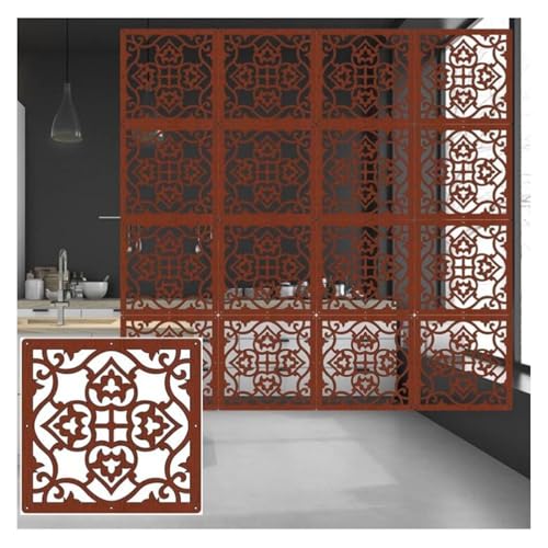 HKSDKABOP Aufhängen der Raumtrennbildschirm, Hängende Raumteiler-Paneele, Blumenmuster, 12-100 Stück, 29 x 29 cm/39 x 39 cm(39x39cm,30Pcs) von HKSDKABOP