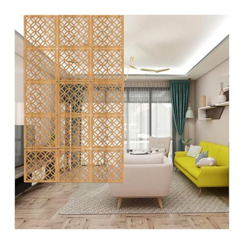 HKSDKABOP Aufhängen der Raumtrennbildschirm, Hängende Raumteilerpaneele, Natur, 29 x 29 cm, mehrere Größen(Natural-a,20Pcs) von HKSDKABOP