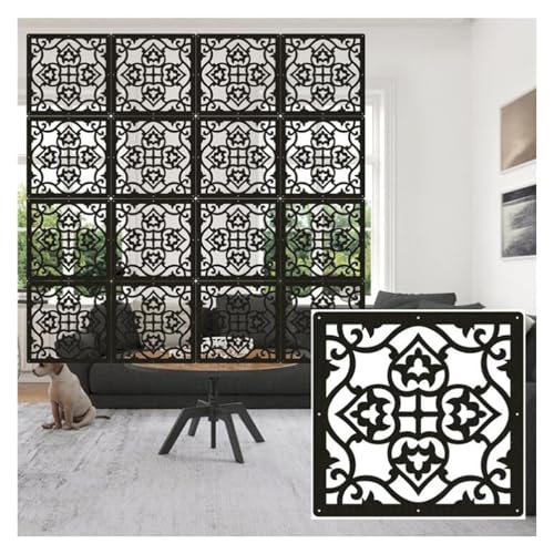 HKSDKABOP Aufhängen der Raumtrennbildschirm, Hängende Raumteilerplatte, Natur, 29 x 29 cm oder 39 x 39 cm, Packung mit 5–100 Stück(39x39cm,13Pcs) von HKSDKABOP