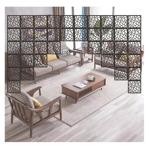 HKSDKABOP Aufhängen der Raumtrennbildschirm, Hängende Raumteilerplatten 29x29cm 5mm dick Multicolor Mehrfachpackungen(Black,10Pcs) von HKSDKABOP