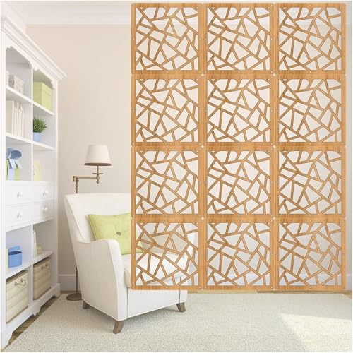 HKSDKABOP Aufhängen der Raumtrennbildschirm, MDF-Trennwand for Aufhängen, Natur, 29 x 29 cm, 5 mm, Packung mit 1–100 Stück(2Pcs) von HKSDKABOP