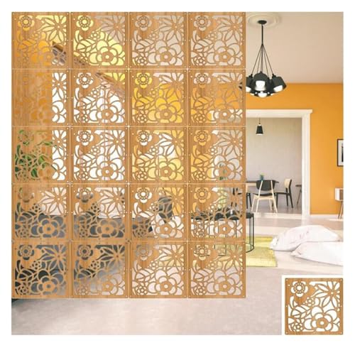 HKSDKABOP Aufhängen der Raumtrennbildschirm, Raumteiler, for Aufhängen, Holz/Kunststoff, 5 mm dick, Natur, Packung mit Mehreren Größen(Natural-a,10Pcs) von HKSDKABOP