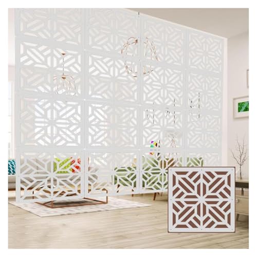 HKSDKABOP Aufhängen der Raumtrennbildschirm, Raumteiler aus Holz und Kunststoff for Aufhängen, Weiß, 1–100 Stück(75Pcs) von HKSDKABOP