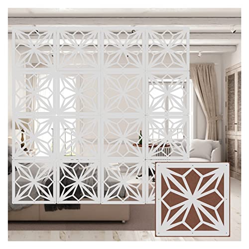 HKSDKABOP Aufhängen der Raumtrennbildschirm, Raumteiler for Aufhängen, 5 mm Holz-Kunststoff-Bildschirmplatte, weiß, mehrere Größen, Packung mit Mehreren(40pcs) von HKSDKABOP