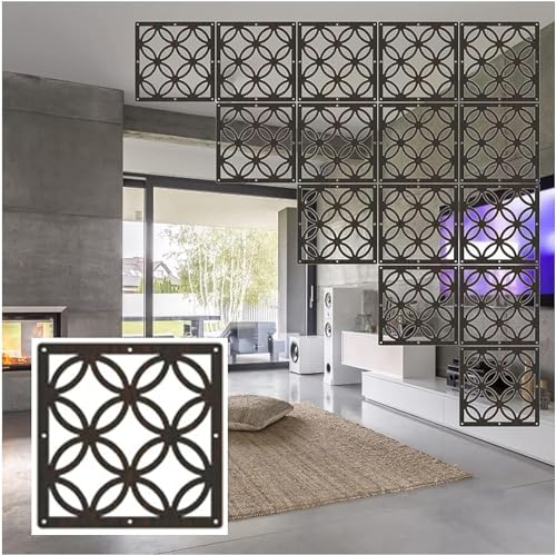 HKSDKABOP Aufhängen der Raumtrennbildschirm, Sichtschutz Hängende Raumteilerplatte Mit Zubehör Multicolor 1-100 Stück(Black,65Pcs) von HKSDKABOP