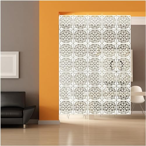 HKSDKABOP Aufhängen der Raumtrennbildschirm, Sichtschutz-Hängepaneel, Weiß, 29 x 29 cm, mehrere Mengen(24Pcs) von HKSDKABOP