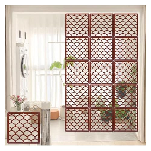 HKSDKABOP Aufhängen der Raumtrennbildschirm, WPC-Raumteilerplatten, mehrere Größen, Packung(A,23Pcs) von HKSDKABOP