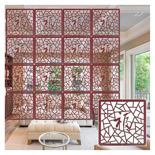 HKSDKABOP Aufhängen der Raumtrennbildschirm, WPC-Raumteilerplatten, mehrere Größen, Packung(B,18Pcs) von HKSDKABOP