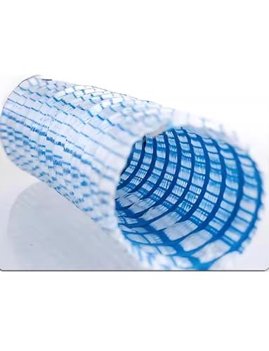 HKSDKABOP Weiche Durchdringung des Bodens durchbohrte Abwass Weiches Infiltrations-Abflussrohr mit Stahldraht, blau, 1–10 m Länge, 5 cm Durchmesser(8m/26.2ft) von HKSDKABOP