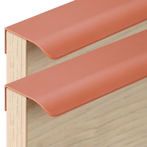 HKSDKABOP Ziehen Sie den versteckten Griff an der Fingerkant Unsichtbare Griffe aus Aluminiumlegierung, 2er-Pack, mehrfarbig, mehrere Größen(Orange,Length 80mm) von HKSDKABOP