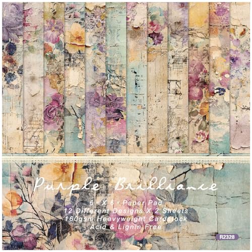 HKSDKABOP Zwischenablage Papierpackung, Scrapbook-Musterpapier, 24er-Pack, Mehrfarbig, 6 x 6 Zoll HKSDKABOP Zwischenablage Papierpackung, Scrapbook-Musterpapier, 24er-Pack, Mehrfarbig, 6 x 6 Zoll von HKSDKABOP