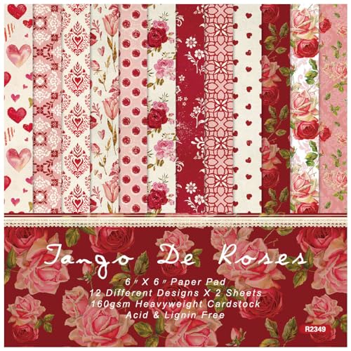 HKSDKABOP Zwischenablage Papierpackung, Scrapbook-Musterpapier, Packung mit 24 Blättern, 6 x 6 Zoll, 160 g/m², einseitig, Mehrfarbig HKSDKABOP Zwischenablage Papierpackung, Scrapbook-Musterpapier, Packung mit 24 Blättern, 6 x 6 Zoll, 160 g/m², einseitig, Mehrfarbig von HKSDKABOP