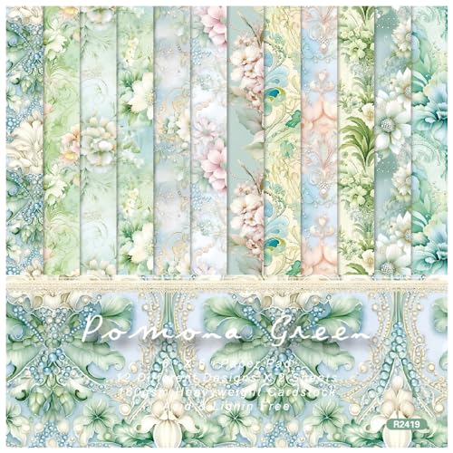 HKSDKABOP Zwischenablage Papierpackung, Scrapbook-Papier, Mehrfarbig, 15,2 x 15,2 cm, 24 Blatt, Packung mit Blumenmustern, 12 Designs, einseitig HKSDKABOP Zwischenablage Papierpackung, Scrapbook-Papier, Mehrfarbig, 15,2 x 15,2 cm, 24 Blatt, Packung mit Blumenmustern, 12 Designs, einseitig von HKSDKABOP