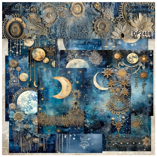 HKSDKABOP Zwischenablage Papierpackung, Scrapbooking-Kartonpapierblock, 5,7 x 8,3 Zoll, Mehrfarbig, 24 Blatt, 8 Designs, einseitig HKSDKABOP Zwischenablage Papierpackung, Scrapbooking-Kartonpapierblock, 5,7 x 8,3 Zoll, Mehrfarbig, 24 Blatt, 8 Designs, einseitig von HKSDKABOP