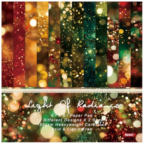 HKSDKABOP Zwischenablage Papierpackung, Scrapbooking-Papierblock, 15,2 x 15,2 cm, 24 Blatt, Mehrfarbig, 12 Designs, einseitig, 160 g/m² HKSDKABOP Zwischenablage Papierpackung, Scrapbooking-Papierblock, 15,2 x 15,2 cm, 24 Blatt, Mehrfarbig, 12 Designs, einseitig, 160 g/m² von HKSDKABOP