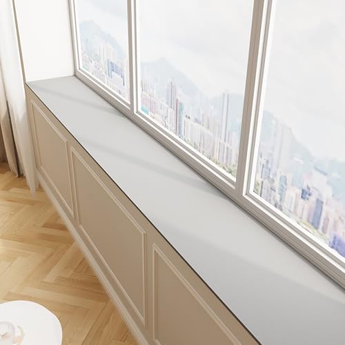 HKSDKABOP schmale Fensterkissen, Fensterbankmatte, Mehrfarbig, mehrere Größen(Light Gray,110x15cm (43.3x5.9)) von HKSDKABOP