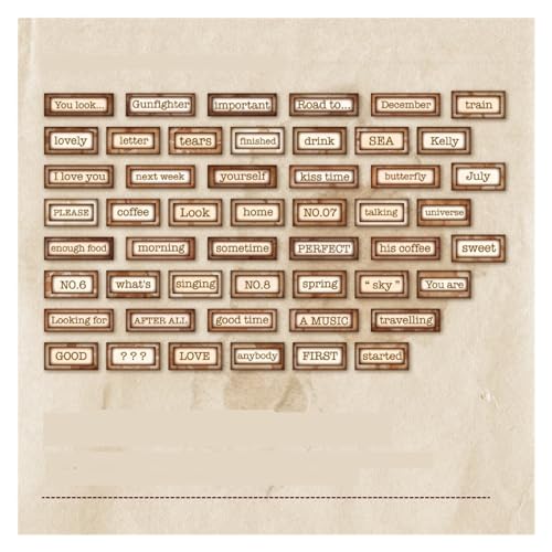 Rahmen der Zwischenablage, Scrapbook-Papier, selbstklebende Aufkleber, 100 Stück(B) von HKSDKABOP