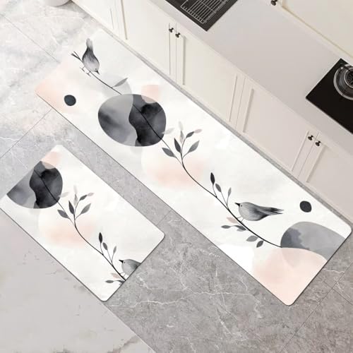 Teppich Küche, Küchenteppich-Set, 2er-Pack, Mehrfarbig, 30 x 50 cm und 30 x 90 cm, 1-847(30x50cm+30x90cm(11.81x19.69in+11.81x35.43in)) von HKSDKABOP