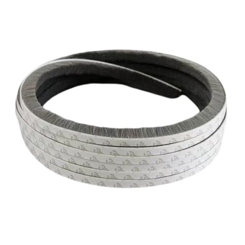 Türen mit Dünnschicht, Selbstklebende Bürstendichtungsleiste for Türen und Fenster, 0,7–0,9 cm x 0,5–2,3 cm, mehrfarbig(Gray,Width 0.9CM*Height 0.5CM*Length 2000CM) von HKSDKABOP